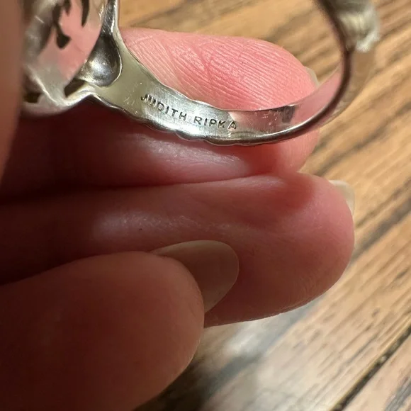 Judith Ripka Sterling silver pink pearl ring - Picture 5 of 5